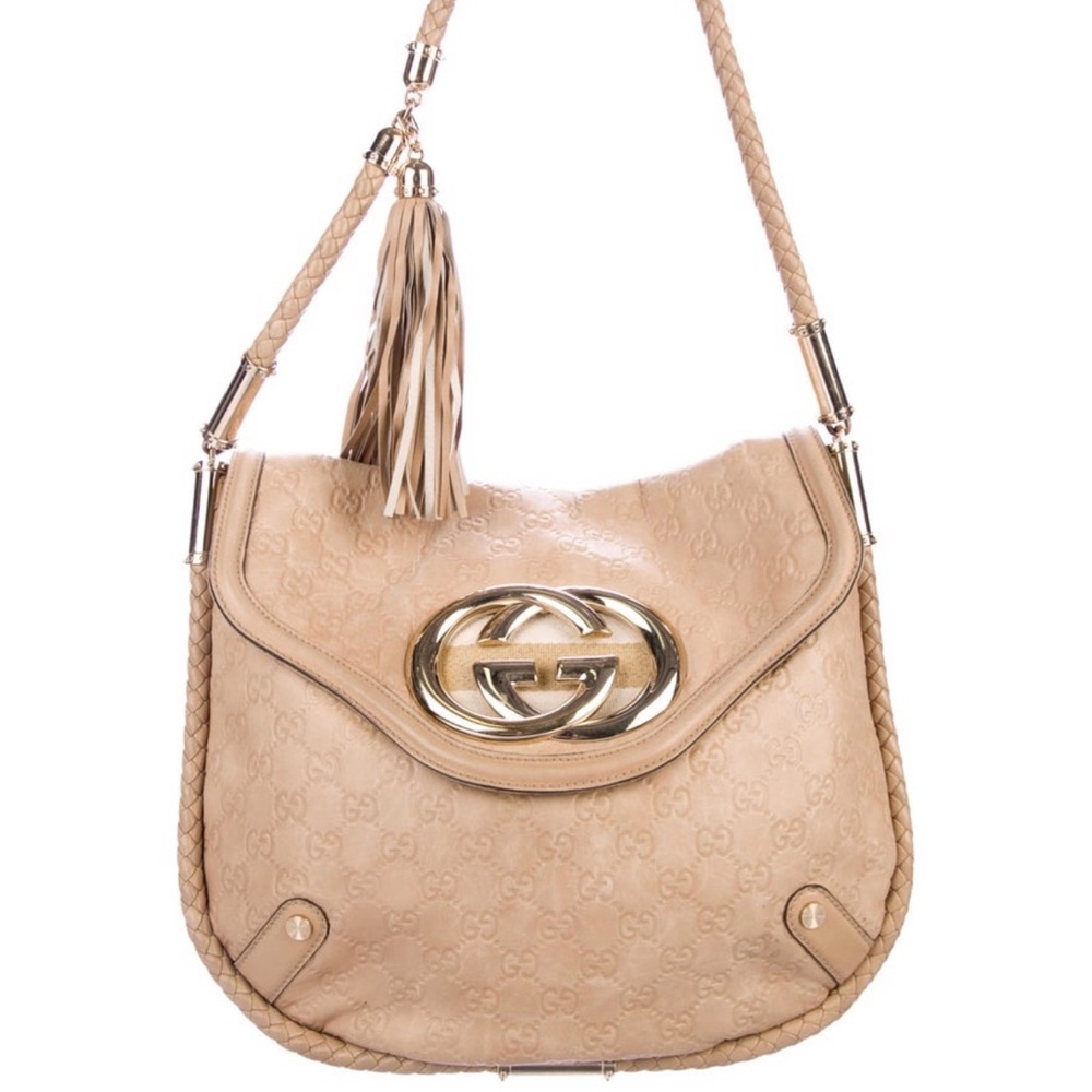 Gucci- Guccissima Britt Flap Bag